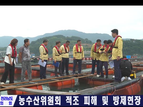 농수산위원회 적조 피해 및 방제현장 방문