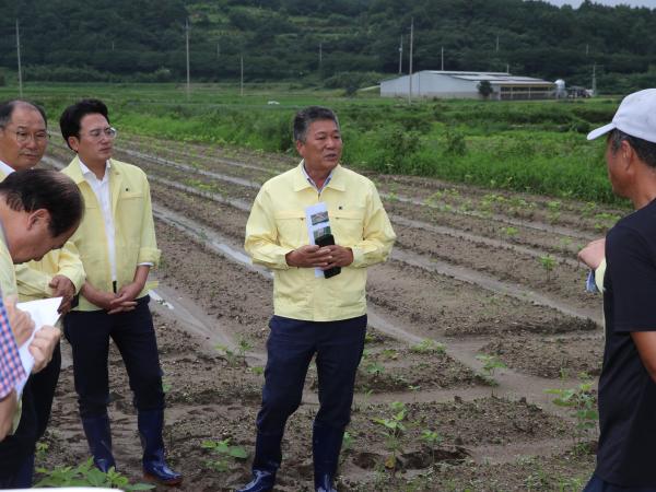 제373회 임시회 농수산위원회 침수 피해지역 현지활동