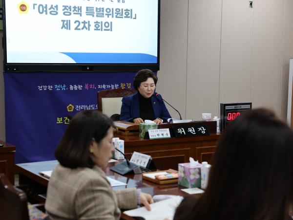 여성정책특별위원회 제2차 회의