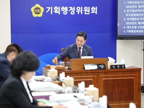 25년11월18일 제395회 제2차 정례회 기획행정위원회 추경예산안 심사 등 회의 (50) 8