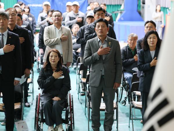 제45회 전국장애인체육대회 전라남도선수단 결단식 첨부이미지 : 25년10월20일 제45회 전국장애인체육대회 전라남도선수단 결단식 (18).jpg