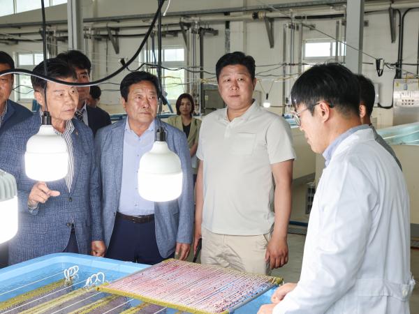 농수산위원회 현지활동 ‘해양수산과학원 수산종자연구소’