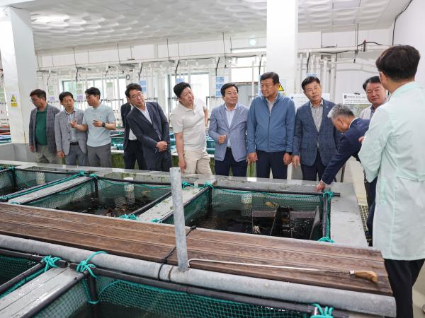 농수산위원회 현지활동 ‘해양수산과학원 수산종자연구소’ 첨부이미지 : 25년06월10일 농수산위원회 현지활동 ‘해양수산과학원 수산종자연구소’ (55).jpg
