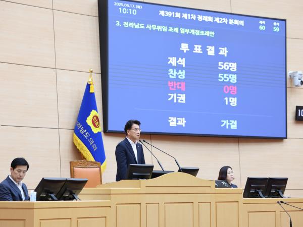 제391회 제1차 정례회 제2차 본회의 첨부이미지 : 25년06월17일 제391회 제1차 정례회 제2차 본회의 - 014.jpg