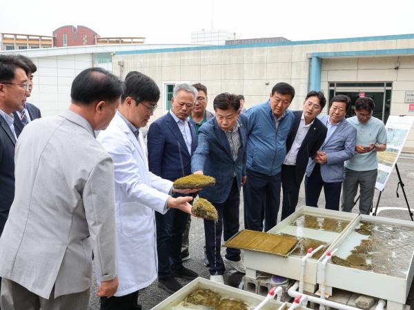 농수산위원회 현지활동 ‘해양수산과학원 수산종자연구소’  첨부이미지 : 25년06월10일 농수산위원회 현지활동 ‘해양수산과학원 수산종자연구소’ (39).jpg