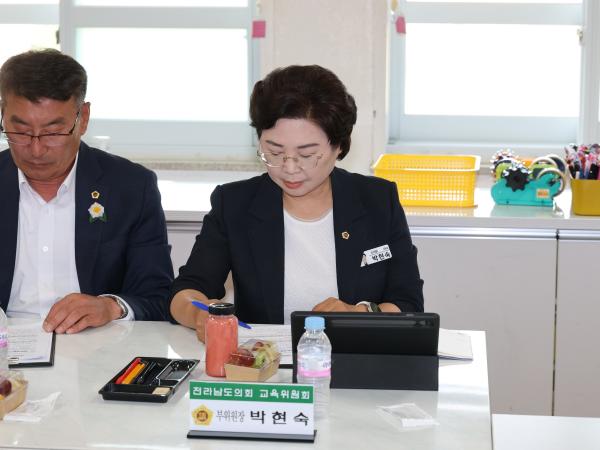 제391회 정례회 교육위원회 순천북초등학교 현지활동