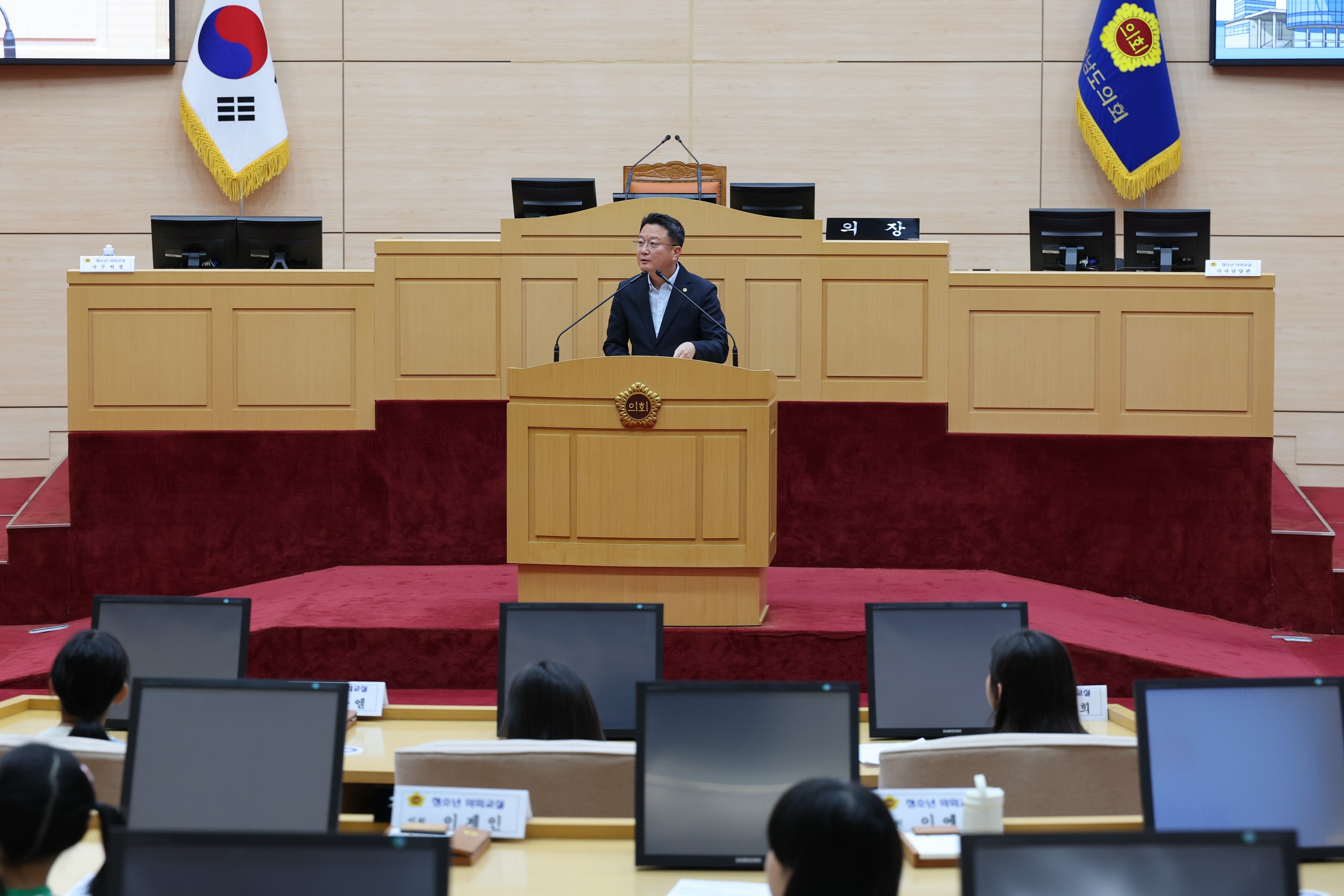 목포 산정초, 순천 비봉초 청소년 의회교실 첨부이미지 : 25년06월26일 목포 산정초_ 순천 비봉초 청소년 의회교실 - 005.jpg