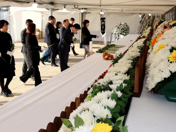 전라남도의회 제주항공 여객기 사고  합동분향소 조문