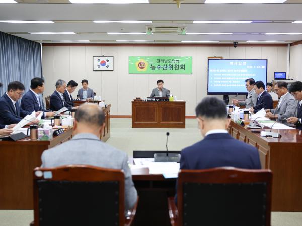 제392회 임시회 농수산위원회 추경예산안 심사