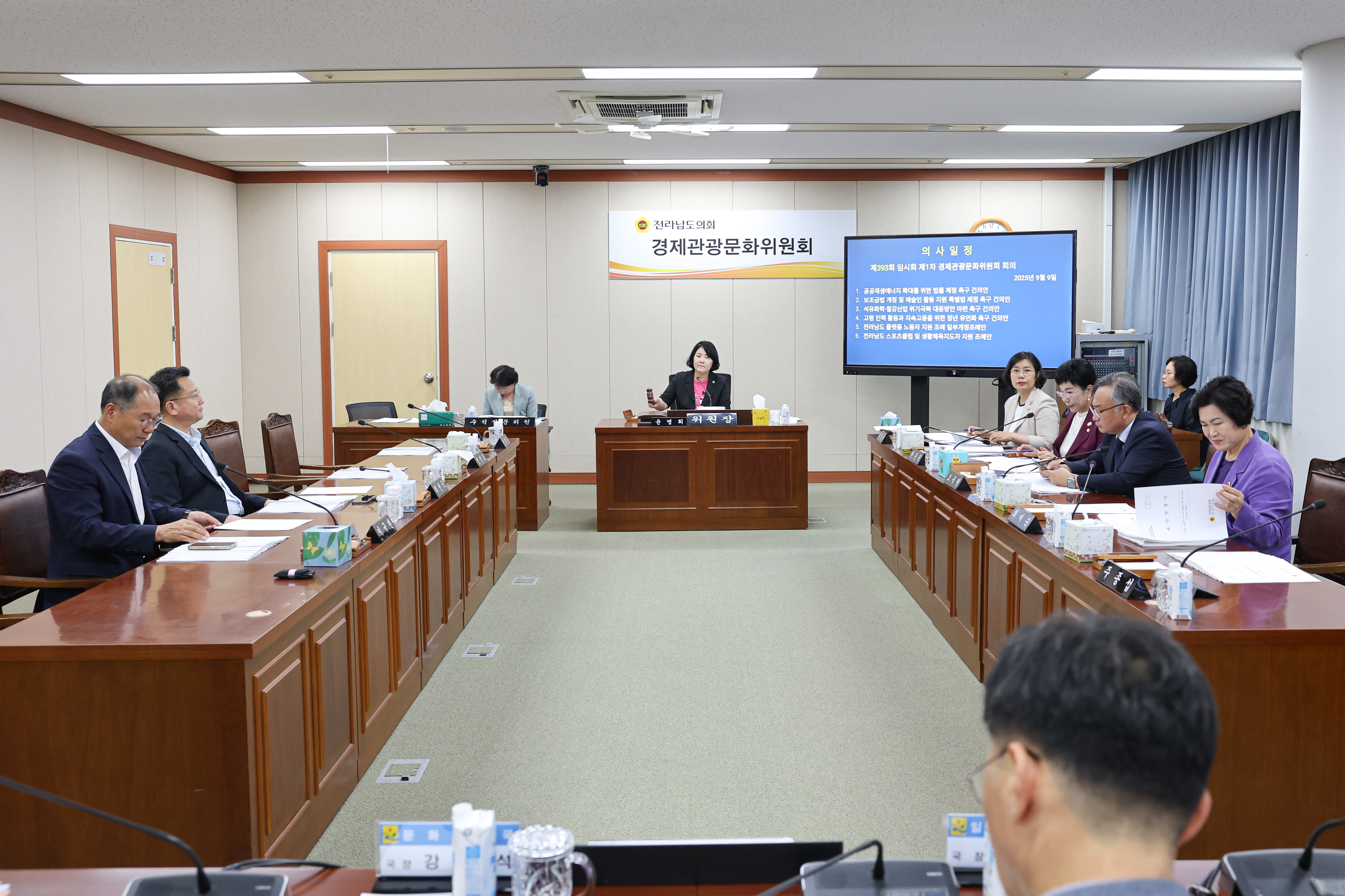 제393회 임시회 경제관광위원회 회의 첨부이미지 : 25년09월09일 제393회 임시회 경제관광위원회 회의 (3).jpg