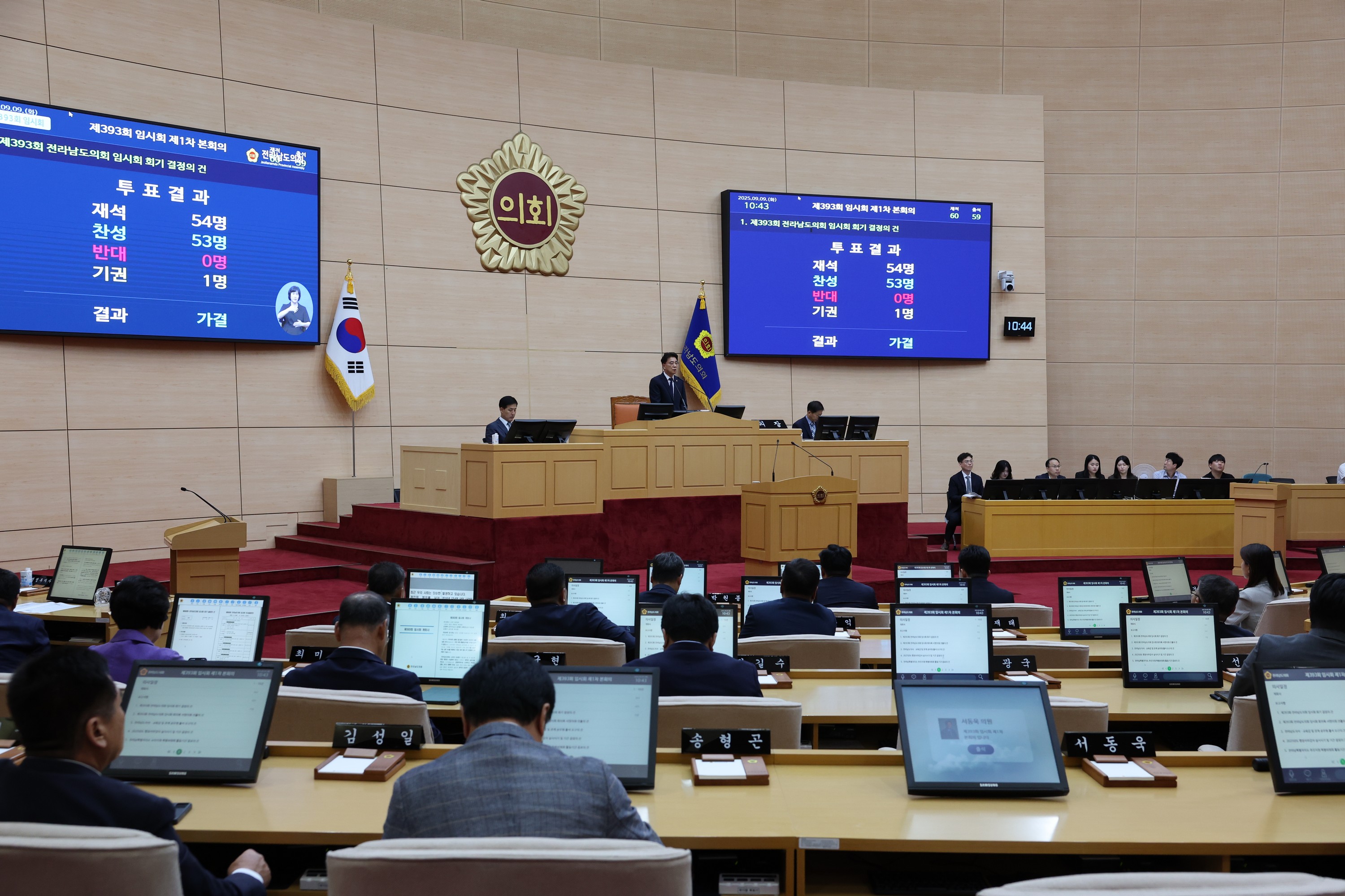 제393회 임시회 제1차 본회의 첨부이미지 : 25년09월09일 제393회 임시회 제1차 본회의 - 011.jpg