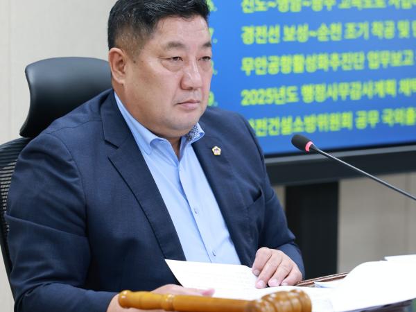 제393회 임시회 안전건설소방위원회 회의