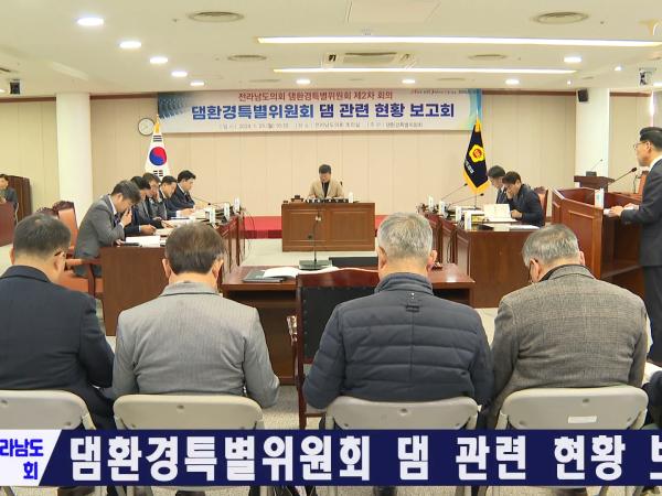 댐환경특별위원회 댐 관련 현황 보고